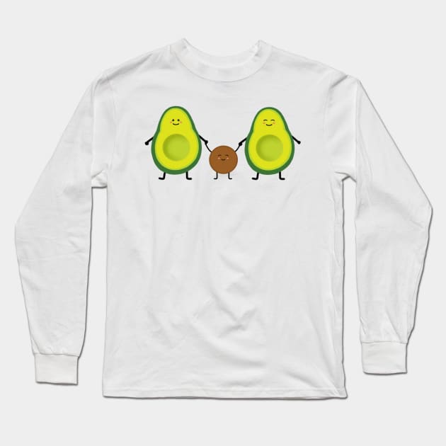 Avocado family Long Sleeve T-Shirt by Morishasha